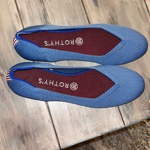 Rothy's Indigo Mini Stripe Shoes